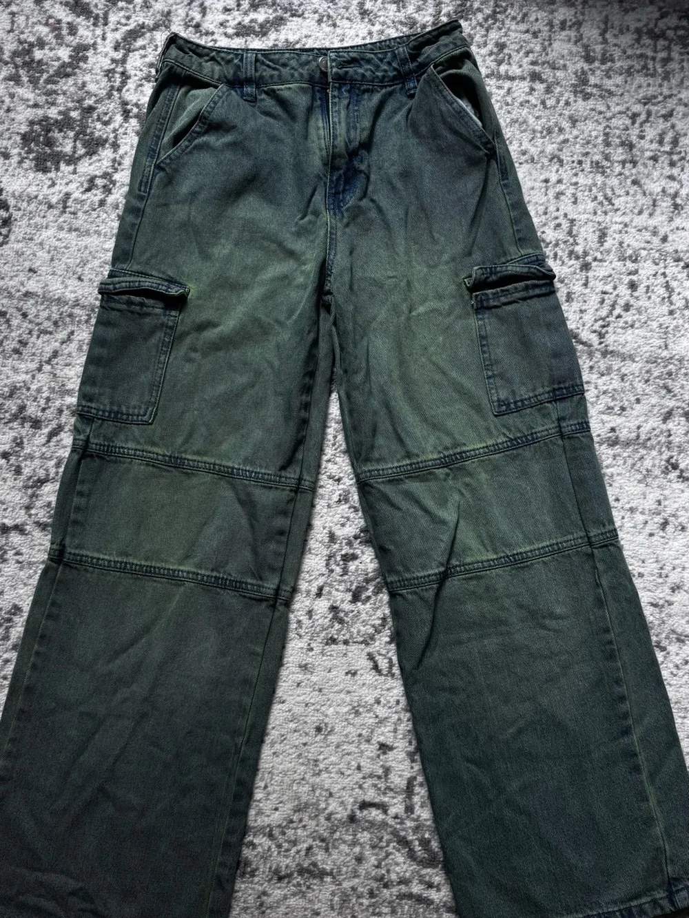 Girls jeans cargo pants size 12 & 14 - 3 pairs
